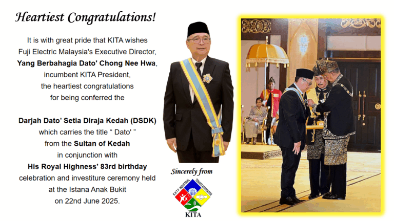 KITA President conferred Kedah state honours